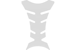 BIKE-label Adesivo per serbatoio bianco 3D per moto, protezione del serbatoio X501345VA