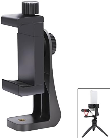 TWZ Smartphone Rotatable Tripod Adapter Universal Cell Phone Clamp Mount, Use on Tripod, Monopod, Selfie Stick
