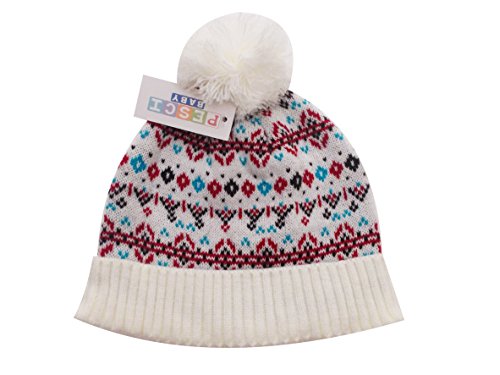 BNWT Boys or girls unisex warm winter fairisle knitted hat 6-12 & 12-18 months (6-12 months)
