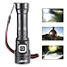 Produktbild USB Taschenlampe, bloomma Neue L2 Super Hell Tactical Taschenlampe, 1500 Lumen Wiederaufladbare 18650 Akku mit USB Kabel LED Taschenlampe für Outdoor, Camping, Wandern, Angeln