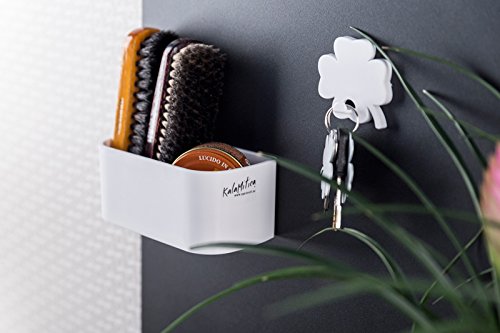 KalaMitica Magnetischer Kleiner Kasten, 2 Blumentöpfe Ø 6 cm, Weiß - 6