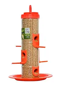 Skybeings Bird Feeder for Bird Food Large 1 Piece_Orange