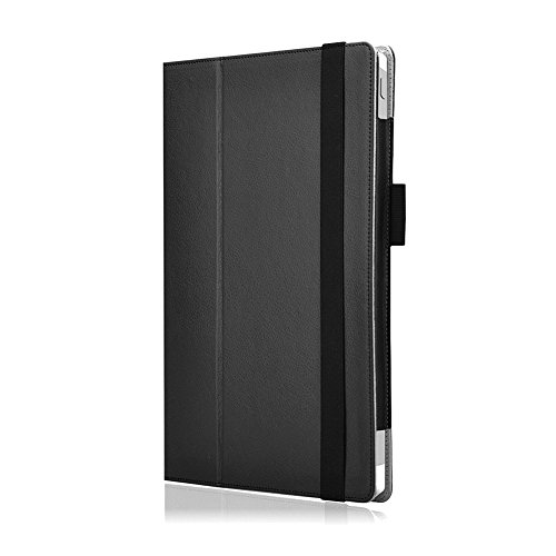Microsoft Surface Pro 3 Cover Tasche mit praktischer Stand Funktion Case aus robustem Kunstleder kombiniert Schutz und Design für Ihr Microsoft Surface Pro 3 Hülle Case Schwarz von UC Express® - 6