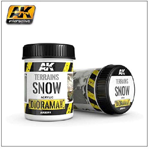 AK INTERACTIVE : Pasta Terrains Effetto Terreno Innevato - 250ml (Acrilico)