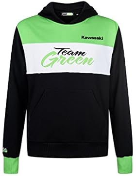KAWASAKI Team Green Kapuzenshirt Pullover Sweatshirt ! KIDS schwarz grün weiß