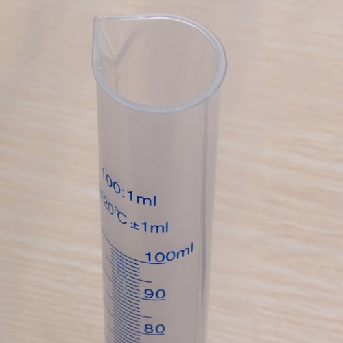 100ml transparent Kunststoff Diplom Zylinder - 5