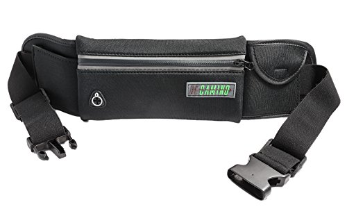 DeCamino Bauchtasche Hüfttasche Lauftasche Schwarz Wasserfest, Für Smartphones bis 5.5 Zoll, Sport, Freizeit & Reise, 1 Stück