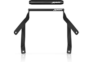 TREONK Moto Supporto Staffa Piastra Navigazione Telefono GPS per Ya&ma&ha Xmax300 XMAX 300 2023 2024(nero)