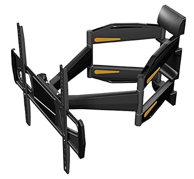 RICOO Support TV Mural orientable inclinable S1844 Meuble téléviseur suspendu PC Plasma Smart OLED incurvé fixation murale télé LED LCD 3D 4K max VESA 400x400 universel toutes marques televiseur