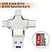 Produktbild WU-MINGLU Speicherkartenleser,4 in 1 Micro SD Kartenleser+16GB Speicherkarte,USB Stick TF Card Reader Externe Kartenlesegerät Adapter mit Lightning/Typ C /Micro USB/USB 2.0 Stecker für iPhones/ Android Smart Phones / PC/Mac