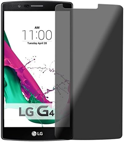 Funnytech@ Tempered glass screen protector for LG G4 Privacy Anti-spy (thickness 0.3 mm) HD quality, rounded corners 2.5D, 9H high shock resistance. No bubbles when installing the screen protector