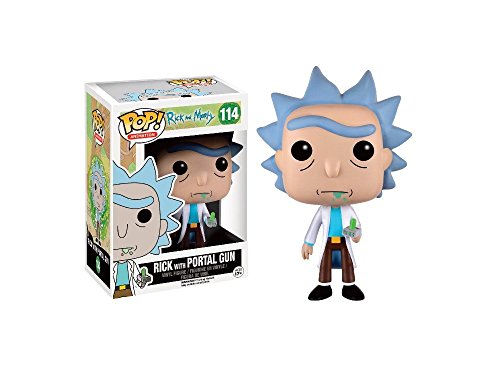 Funko - Figurine Rick et Morty - Rick With Portal Gun Exclu Pop 10cm -