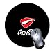 Produktbild 2er-Pack Dickes Gummi-Mauspad in Premium-Qualitt Rundes Mauspad mit weichem Tragekomfort Gaming-Mauspad von ROOMBA-Coca Cola Red Lips