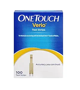 OneTouch Verio Test Strips 100 Count (Multicolor)