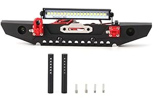 VGEBY RC Bumper, Metal RC Bumper RC Front Bumper Replacement RC Car Accessory for 1/10 RC Crawler Car Model Toy