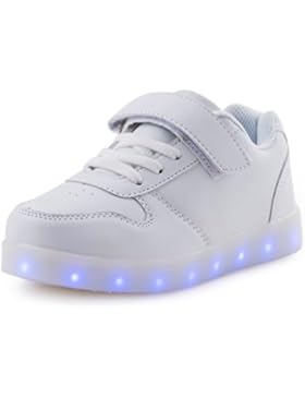 AFFINEST LED Leuchtet Schuhe Sneakers mit USB Einem Geschenk der Kinder Jungen Mädchen Halloween Weihnachten Neujahr