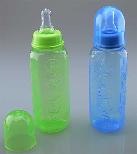 First Steps Pk of 2 Baby Feeding Bottles 250ml BPA Free 0+ Months Silicone Teat