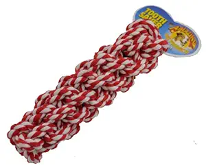 Amazing Pet Products Retriever Rope Dog Toy, 7.5-inch, Red