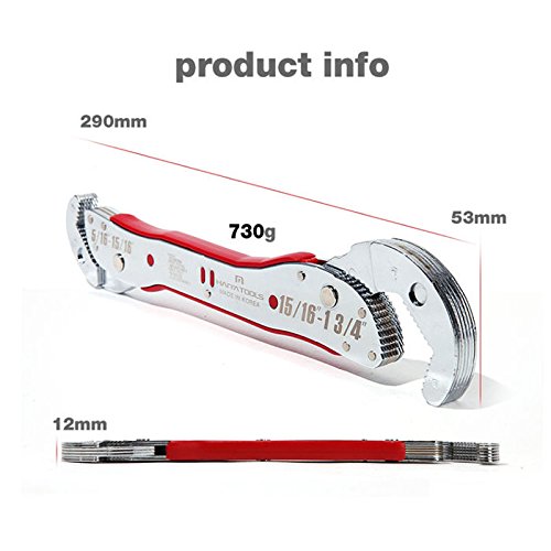 origlam Mehrzweck-Funktionelle Schlüssel Tools, Magic einstellbar Universal Schlüssel 9 ~ 45 mm - 2