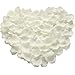 Produktbild Rosenblätter,1000 Pack Seide Künstliche Rosenblüten Romantische Dekoration für Hochzeit Valentinstag Konfetti Tisch Streuung 5 * 5CM Weiß