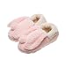 Cute Cartoon Rabbit Plush Slippers Winter Warm Indoor Slippers for Women,PINK