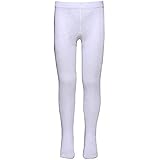 Supersox Tights for Girls, Made with Breathable, Anti Odour & Moisture Absorbent Combed Cotton, Ideal for Ballet/Dancing/Everyday Activity (White, Pack of 1): 