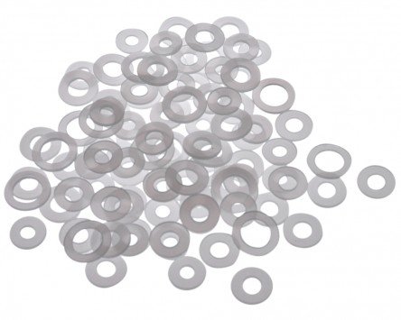 Preisvergleich Produktbild Unterlegscheiben Kunststoff M4 / M5 / M6 / M8 100 Stück