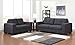 Produktbild SAM Sofa-Garnitur Aviano, 2tlg. Grau, aus Stoff, abgestepptes Design, Bestehend aus 1 x 2-Sitzer + 1 x 3-Sitzer