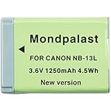Mondpalast @ Akku Batterie NB13L NB-13L 1250mah 3.6V infochip f&uuml;r Canon PowerShot G7X Mark II g7x G5X G9X PowerShot SX720 HS sx720 hs
