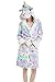 Produktbild Woneart Damen Bademantel/Morgenmantel mit Kapuze Robe Nachtwäsche Tier Kostüme Pyjama Cosplay (Large for 164cm-172cm, Star Unicorn)