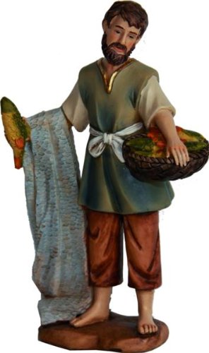 Fischer, geeignet für 7cm Figuren, handbemalen