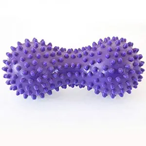 IRIS Spiky Massage Ball Roller - Perfect for Plantar Fasciitis, Trigger Point, Deep Tissue, Myofascial Release - Designed to Relieve Stress and Relax Tight Muscles, Size: 15 cm x 7 cm (1 Pc)