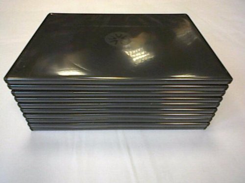 Preisvergleich Produktbild Slim Double DVD Cases (7mm) Black -10 Pack