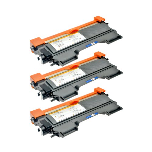 3 Toner für TN-2220 TN-2010 Brother MFC-7360N HL-2240DR L HL-2250DNR HL-2270DW HL-2130 DCP-7055 DCP-7057 HL-2132 DCP-7055 W HL-2130 R HL-2132 R - XXL Füllmenge, Schwarz je 5.200 Seiten