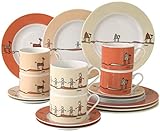 modernes Design CreaTable 10317, Serie Nature, Geschirrset Kaffeeservice 18 teilig