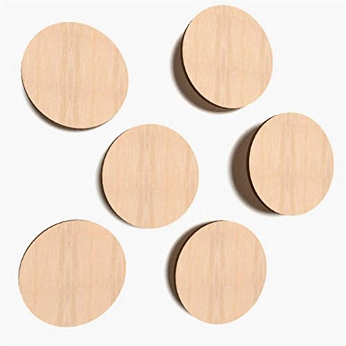 30x Kreis aus Holz 3cm Ø Basteln Malen Dekoration Bilderrahmen Holzscheibe