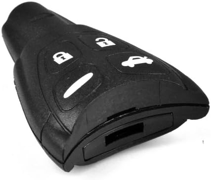 CARK005 STYLE RUBBER BUTTON SAAB 93 95 9-3 9-5 SMART KEY REMOTE FOB CASE PLIP CASE SHELL