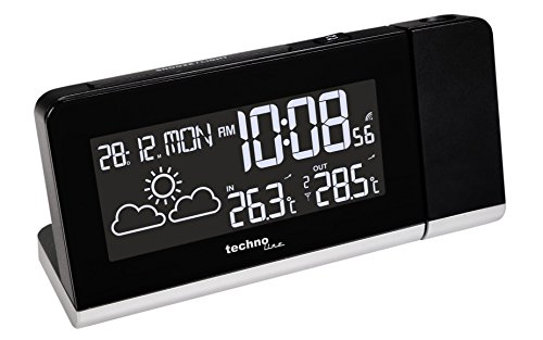 Technoline Projektionswecker WT 539 mit Funkuhr, Innen- /Außentemperaturanzeige, Wettervorhersage und Anzeige mit Farbwechsel - 2