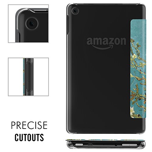 MoKo Hülle für All-New Amazon Fire HD 8 Tablet (7th Generation – 2017 Modell) – Ultra Slim Lightweight Smart Cover mit Durchschaubar Rückseite Schutzhülle für das neue Fire HD 8, Axishirsch - 5