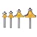 Produktbild 4 1/10,2 cm Schaft  sorliva rund über Besatz Router Bit 1/2 3/8 1/4 1/8 Radius Cutter Set