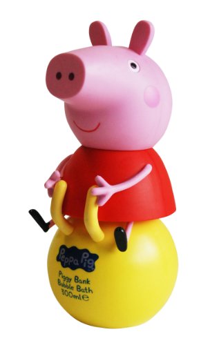 Peppa Pig 3D Bubble Bath Piggy Bank 300ml