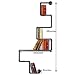 Produktbild HIMAmonkey Industrielle Eisenrohr Bücherregal Lagerung Regale Home Study Bücher Halter Vintage Storage Tools Supplies Haushaltsbuch Veranstalter