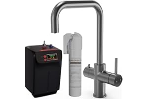 Liquida EBT311GM 3 in 1 Gun Metal Grey Kitchen Instant Boiling Hot Water Tap