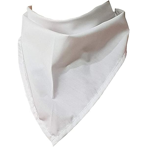 Fazzoletto Triangolo Chef Da 4 Pezzi - Cotone Bianco, Taglia Unica, Made In Italy - Foto 7