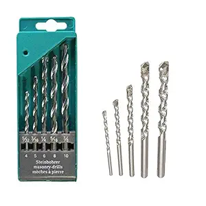 Clomana Drill Bit Set for Concrete and Brick Wall Drilling -(Pack of 5)