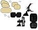 Auto Pearl - Combo Of - Bead Seat Velvet Black , Chipkoo Sun Shade Curtain Beige Set of 6 And Car Mobile Stand RS.1290.00