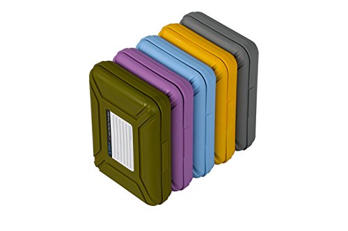 5 X ORICO PHX-35 Plastik Schutzhüllen für 8.9 cm 3,5 Zoll Festplatten Festplattengehäuse HDD Festplatten-Gehäuse / Enclosure Festplatte Schutztasche (Grau+Lila+Gelb+Blau+Grün) - 7