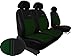 Produktbild Autositzbezüge BUS 1+2 ALKANTRA EXCLUSIVE passend für VW T4 in diesem Angebot GRÜN (In 5 Farben bei anderen Angeboten erhältlich) . Sitzbezug Fahrersitz + 2er Beifahrersitzbank + 3 Kopfstützen