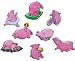 Produktbild Kühlschrankmagnete Rosa Schweine Magnete für Magnettafel Kinder stark 8er Set Comic mit Motiv Tiere lustig