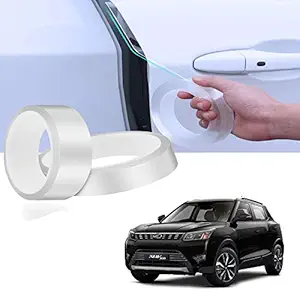 Allure Auto Anti-Scratch Transparent Strip CAR Door Guard Scuff Plate Protectors Invisible Universal Car Anti-Collision Strips 2 cm X 5 Mtrs for Mahindra XUV 300